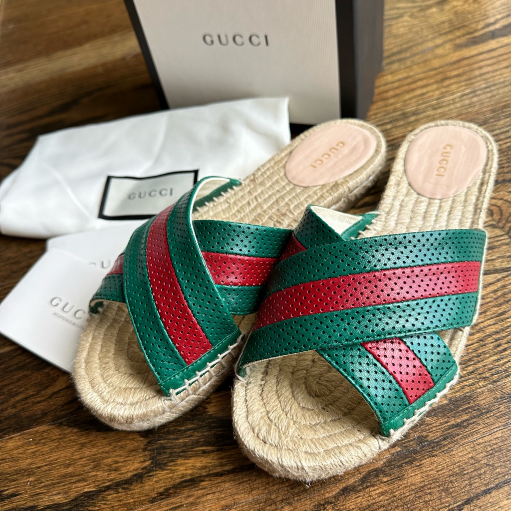 Gucci Espadrille Sandals 7.5